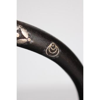 宝尽高盛銀象嵌 鉄瓶　K551 