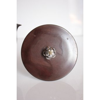 宝尽高盛銀象嵌 鉄瓶　K551 