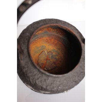 宝尽高盛銀象嵌 鉄瓶　K551 