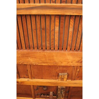 鉄金具総欅格子蔵戸　W552Y 