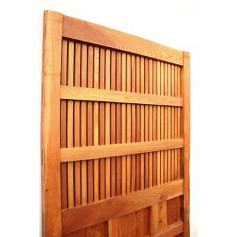 重厚鉄金具総欅格子蔵戸　W553 