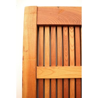 重厚鉄金具総欅格子蔵戸　W553 