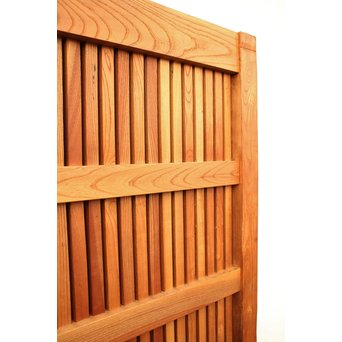 重厚鉄金具総欅格子蔵戸　W553 