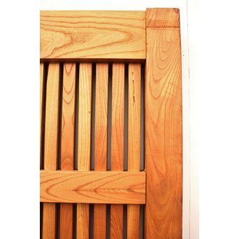 重厚鉄金具総欅格子蔵戸　W553 