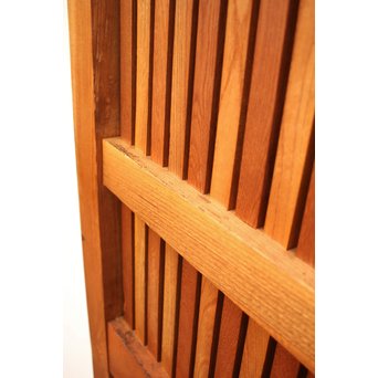 重厚鉄金具総欅格子蔵戸　W553 