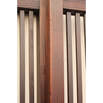 七宝繋ガラス 細身格子戸 4枚1組　L885 