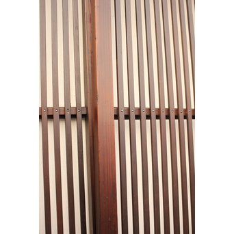 七宝繋ガラス 細身格子戸 4枚1組　L885 