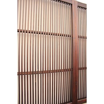 七宝繋ガラス 細身格子戸 4枚1組　L885 