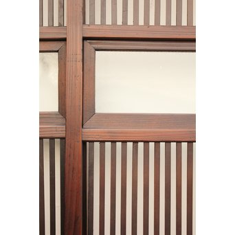 七宝繋ガラス 細身格子戸 4枚1組　L885 