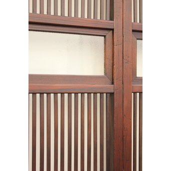 七宝繋ガラス 細身格子戸 4枚1組　L885 