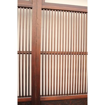 七宝繋ガラス 細身格子戸 4枚1組　L885 