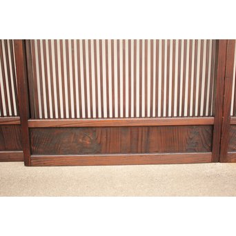 七宝繋ガラス 細身格子戸 4枚1組　L885 