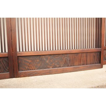 七宝繋ガラス 細身格子戸 4枚1組　L885 