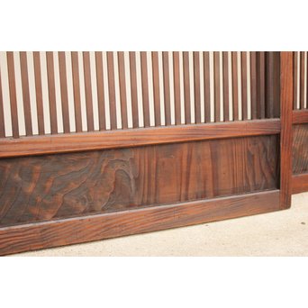 七宝繋ガラス 細身格子戸 4枚1組　L885 