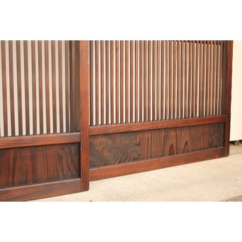 七宝繋ガラス 細身格子戸 4枚1組　L885 