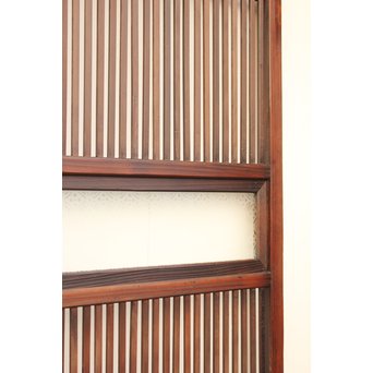 七宝繋ガラス 細身格子戸 4枚1組　L885 