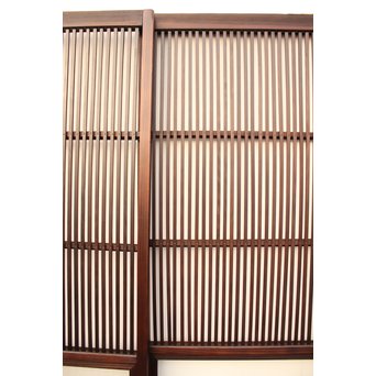 七宝繋ガラス 細身格子戸 4枚1組　L885 