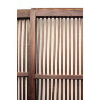 七宝繋ガラス 細身格子戸 4枚1組　L885 