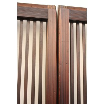 七宝繋ガラス 細身格子戸 4枚1組　L885 