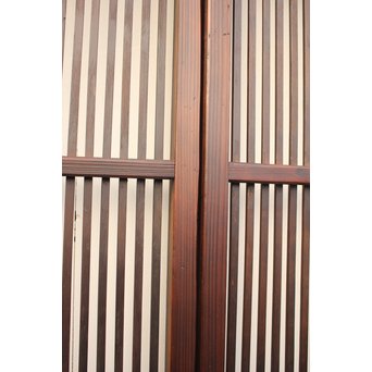 七宝繋ガラス 細身格子戸 4枚1組　L885 