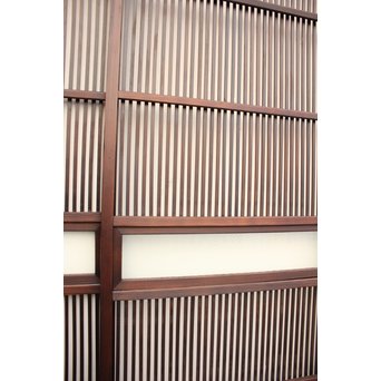 七宝繋ガラス 細身格子戸 4枚1組　L885 