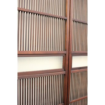 七宝繋ガラス 細身格子戸 4枚1組　L885 