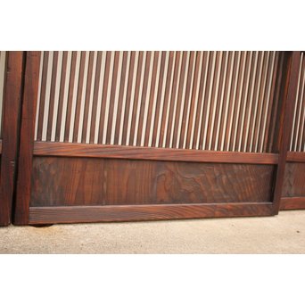 七宝繋ガラス 細身格子戸 4枚1組　L885 