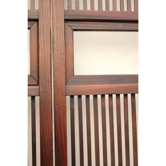 七宝繋ガラス 細身格子戸 4枚1組　L885 