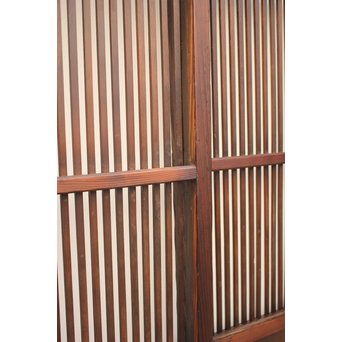 七宝繋ガラス 細身格子戸 4枚1組　L885 