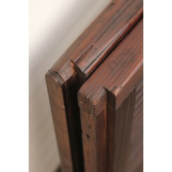 七宝繋ガラス 細身格子戸 4枚1組　L885 