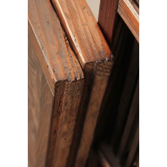 七宝繋ガラス 細身格子戸 4枚1組　L885 