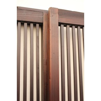 七宝繋ガラス 細身格子戸 4枚1組　L885 