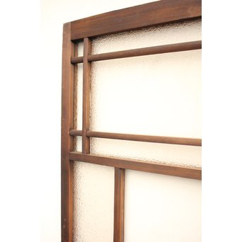 波兎のエッチングガラス戸色ガラスの建具 2枚1組　GD1071 