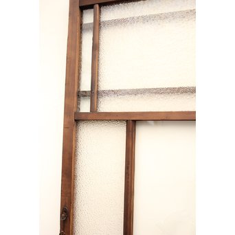 波兎のエッチングガラス戸色ガラスの建具 2枚1組　GD1071 