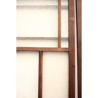 波兎のエッチングガラス戸色ガラスの建具 2枚1組　GD1071 