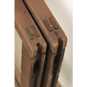 波兎のエッチングガラス戸色ガラスの建具 2枚1組　GD1071 