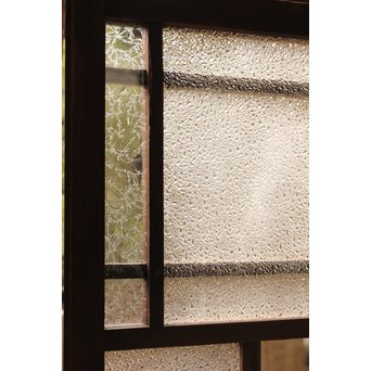 波兎のエッチングガラス戸色ガラスの建具 2枚1組　GD1071 