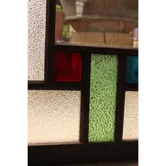 波兎のエッチングガラス戸色ガラスの建具 2枚1組　GD1071 