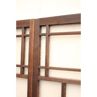 波兎のエッチングガラス戸色ガラスの建具 2枚1組　GD1071 