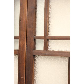 波兎のエッチングガラス戸色ガラスの建具 2枚1組　GD1071 