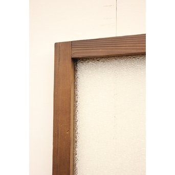 ダイア緑色ガラス欄間 2枚1組　R2198Y 