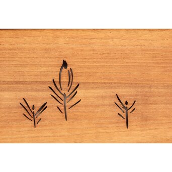 松葉 透かし欄間 2枚1組　R2201 