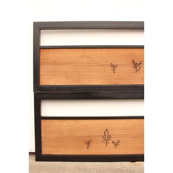 松葉 透かし欄間 2枚1組　R2201 