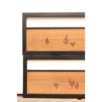 松葉 透かし欄間 2枚1組　R2201 