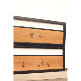 松葉 透かし欄間 2枚1組　R2201 