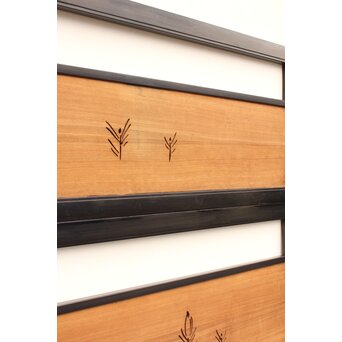 松葉 透かし欄間 2枚1組　R2201 