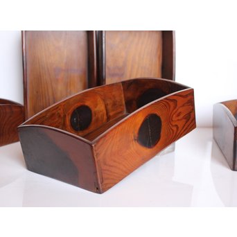 松生節/松節の煙草盆箱 5個1組　J2452 