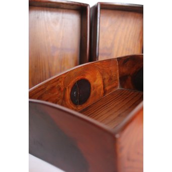 松生節/松節の煙草盆箱 5個1組　J2452 