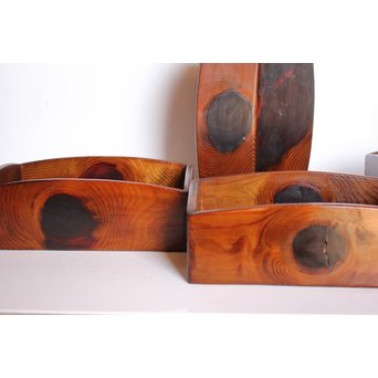 松生節/松節の煙草盆箱 5個1組　J2452 