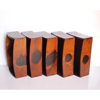 松生節/松節の煙草盆箱 5個1組　J2452 